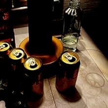 Coasters for Drinks in PCB-Design Black Coasters Decor with Immersion Gold Circuit Board Coaster for Coffee Table Gamer Bar Office Cute Stuff for Boyfriend Geeky Engineer Dad Men (2 x Black/Pack)