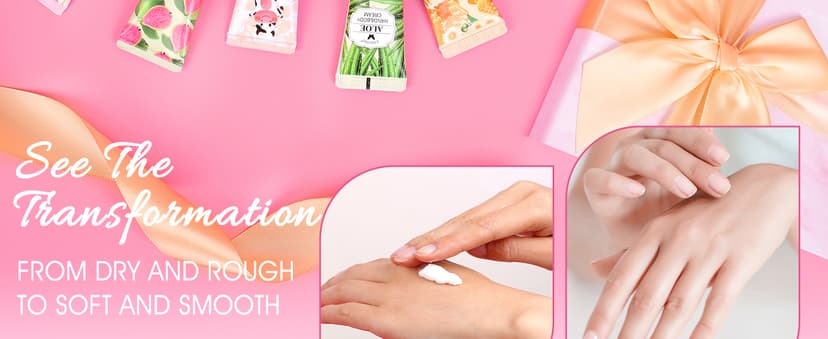 7 Pack Hand Cream Gifts Set for Women,Hand Lotion for Birthday Gifts for Women Teengirls, Bridesmaid Gifts,Thank You Gifts,Mini Moisturizing Hand Lotion Travel Size in Bulk for Dry Cracked Hands