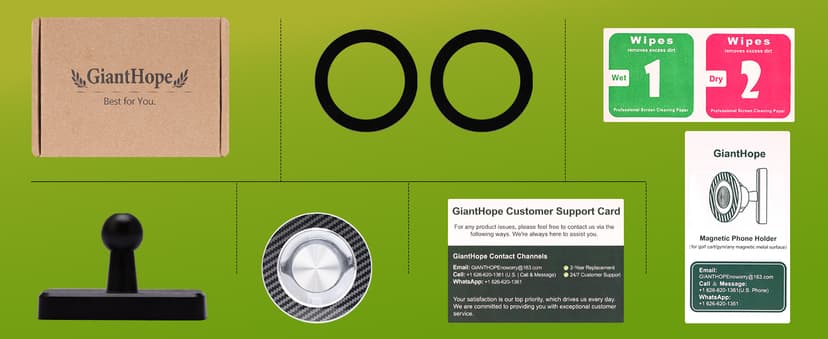 Stocking Stuffers Gifts for Men Dad Him, Magnetic Golf Cart Phone Holder, 360° Rotation Golf Accessories for Mens Gifts, Mens Stocking Stuffers 2025, White Elephant Gifts for Grandpa Papa Husband