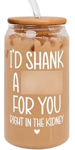 Friendship Gifts for Women Friends, Gifts for Friends Female, Gifts for Best Friend - Gifts for Sister - Sister Birthday Gifts - Galentines Day, Valentines Gifts for Friends - 16 Oz Can Glass