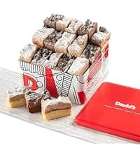 David's Cookies 5lb Assorted Cookies & Brownies Tin Gift Basket – Fresh-Baked Delicious Gourmet Treats for Sharing | Ideal Party Pack Gift Basket for Family, Friends, Holidays, & Special Occasions