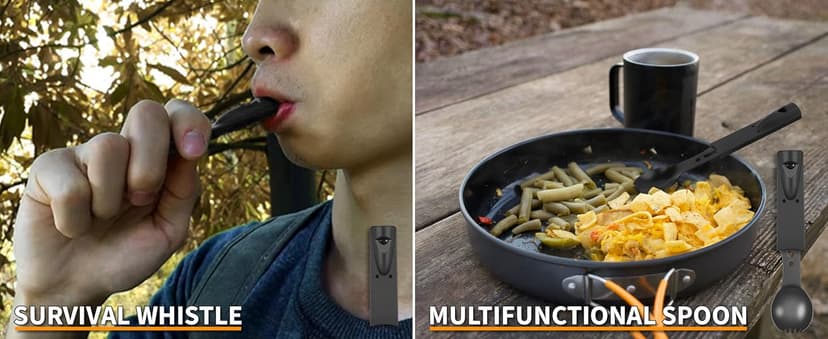 XKASE Survival Kit, Gifts for Men Dad Husband, Emergency Survival Gear and Equipment 19 in 1, Fishing Hunting Birthday for Men, Camping Accessories, Cool Gadget, Camping Essentials