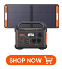 Jackery Solar Generator 300, 293Wh Backup Lithium Battery with 1XSolar Panel SolarSaga 100W, 110V/300W Pure Sine Wave AC Outlet for RV Outdoors Camping Travel Blackout