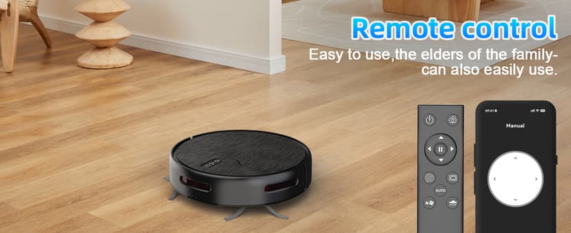Robot Vacuum and Mop Combo, Robot Vacuum Cleaner, 6 Cleaning Modes, Large Capacity Water Tank Dustbin, Self-Charging, WiFi/App/Alexa, Ideal for Hard Floor, Carpet, Pet Hair