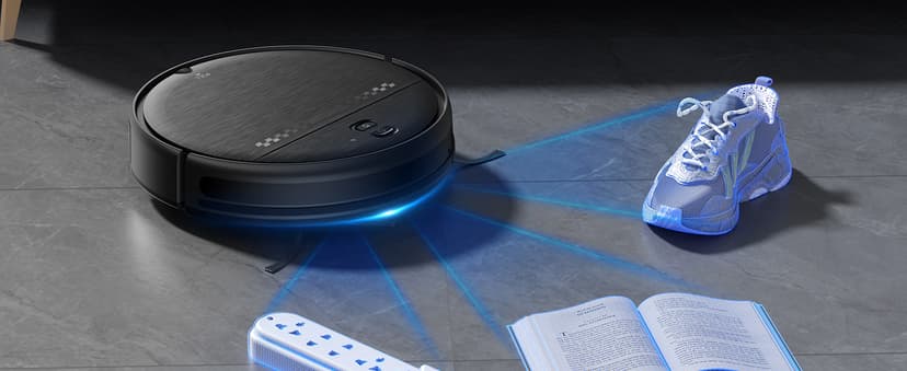 Robot Vacuum and Mop Combo, 2-in-1 Robot Vacuum Cleaner, Perfect for Pet Hair, Hard Floor and Carpet, Anti-Bump, Anti-Fall, App, Voice and Remote Control