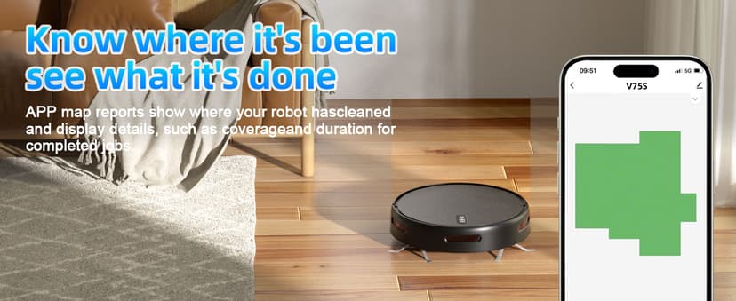 Robot Vacuum and Mop Combo, Robot Vacuum Cleaner, 6 Cleaning Modes, Large Capacity Water Tank Dustbin, Self-Charging, WiFi/App/Alexa, Ideal for Hard Floor, Carpet, Pet Hair