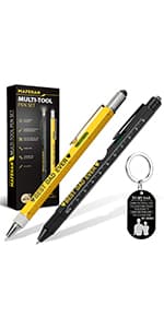 Gifts for Men Who Have Everything – MAFEHAN 9-in-1 Multitool Pen with LED Light, Cool Gadgets & Gifts for Dad, Husband, Grandpa – Christmas Gifts, Stocking Stuffers, White Elephant Ideas