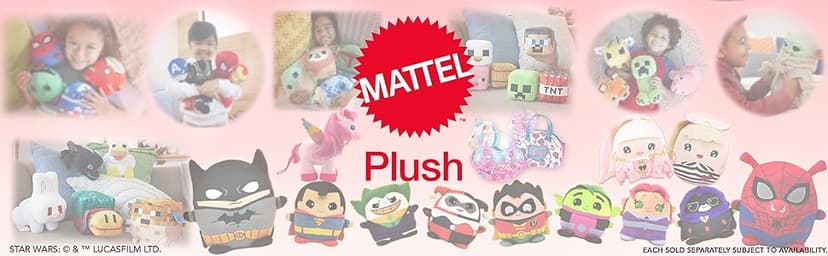 Mattel DC Cuutopia Batman Plush Toy, Super Hero Soft Rounded Pillow Doll, 10-inch Character Collectible