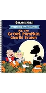 Brain Games - Sticker by Number: Halloween (Volume 1)