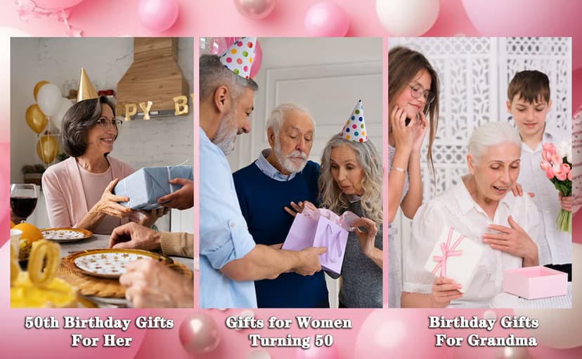 50th Birthday Gifts for Her Him Cool Gifts for 50th Birthday Decorations 50 Year Old Gift for Women Birthday 50 Years Old Gift Present For Turning Happy 50 Birthday Decorations Ideas For Friends