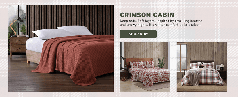 Eddie Bauer - Blanket, Soft Reversible Sherpa & Brushed Fleece Bedding, Perfect for Lounging, Dorm Essentials (Edgewood Plaid Red)