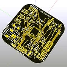 Coasters for Drinks in PCB-Design Black Coasters Decor with Immersion Gold Circuit Board Coaster for Coffee Table Gamer Bar Office Cute Stuff for Boyfriend Geeky Engineer Dad Men (2 x Black/Pack)