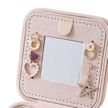 KElofoN Travel Jewelry Case and Organizer with Mirror - Gift for Women and Girls