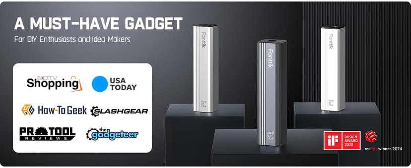 Fanttik E1 Max Electric Screwdriver, Mini Precision Screwdriver Set, 50 Magnetic Bits, Magnetic Storage, 5/32‘’Hex, Repair Tool Kit for Electronics Phone Camera Laptop Watch (Grey)