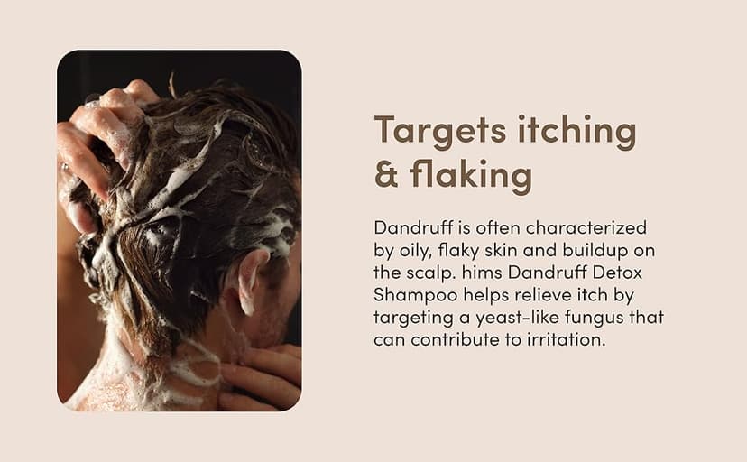 hims Dandruff Detox Anti Dandruff Shampoo, 2 Pack - Anti Dandruff Shampoo for Dry, Itchy Scalp with Pyrithione Zinc 1% and Argan Oil - Paraben Free, Sulfate Free - Evergreen Mint - 2 x 6.4 fl oz