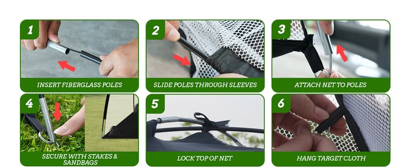 Golf Net 10x7FT with Tri-Turf Mat, Ball, Target & Bag, All-in-One Golf Practice Hitting Net for Backyard Driving, Chipping & Swing, Indoor Outdoor Training Aid, Gift for Men Dad Him Golfer