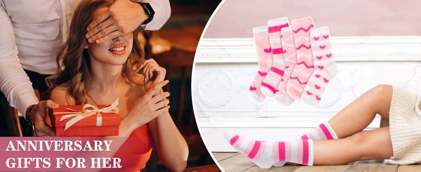 Valentines Day Gifts for Her Fuzzy Socks Gifts for Women Mom Wife Girlfriend Galentines Day Christmas Birthday