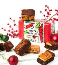 David's Cookies Merry Christmas Assorted Cookies in Sweet Sampler Tin – Fresh Baked Delicious Crunchy Cookies, Gourmet Cookie Gift Box For Friends, Family – Christmas Treats For Holiday Gatherings