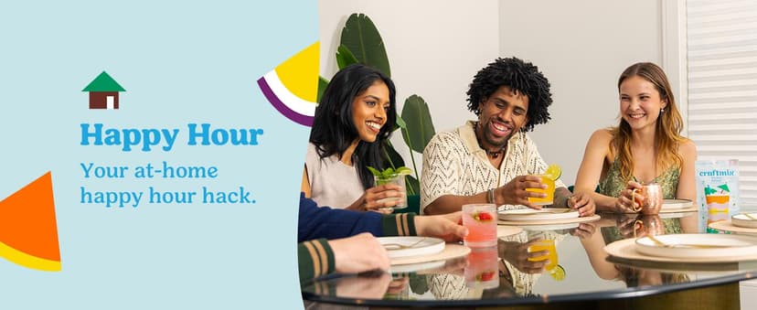 Craftmix Variety Pack, Makes 12 Drinks, Skinny Cocktail Mixers, Mocktails Non-Alcoholic Drinks - Made With Real Fruit - Vegan Low-Carb, Low-Sugar, Non-GMO, Dairy Free, Gluten Free, Easy to Mix