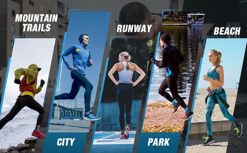 Jeasona Athletic Socks Men Running Cycling Gifts for Runners Riders Sports Gear Accessories