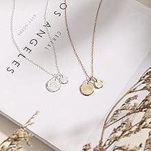 HOPE LOVE SHINE Unbiological Sister Gift - Sister Necklace, Jewelry 16+2", Sterling Silver, 2 Interlocking Rings