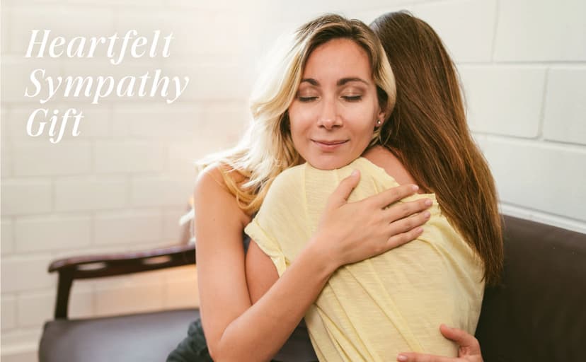 Sympathy Gifts for Loss of Loved One, Memorial Gifts - 9oz Lavender Scented Soy Wax Candle - No Words Just Hugs, Bereavement, Grief, Think of You, Condolence, Get Well Candle for Women