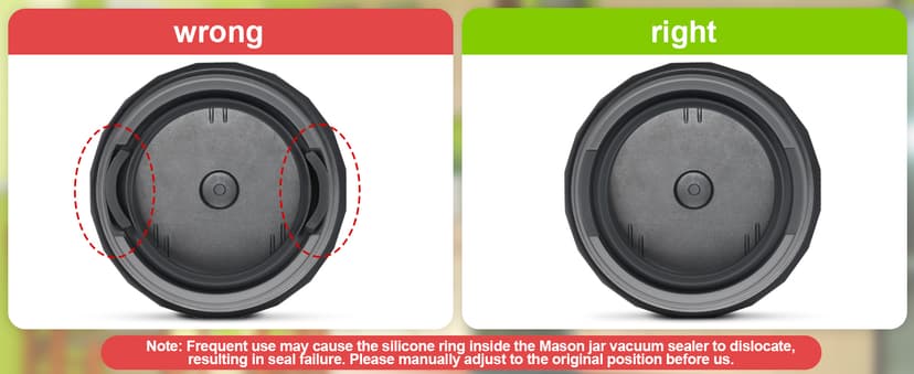 M11 Electric Mason Jar Vacuum Sealer Kit - with Wide and Regular Mouth Mason Lids, Jar Vacuum Sealer for Canning Jars, Vacuum Sealing Machine for Food Storage Black