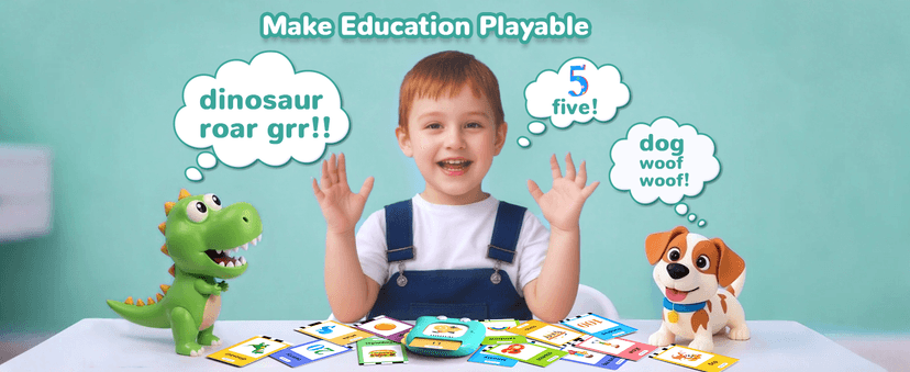 Kidzdo Talking Flashcards for Toddlers, 520 English Sight Words Educational Toy, Pocket Speech Therapy Toys, Autism Sensory Toys for Kids 1-6, Birthday Xmas Gifts for Boys