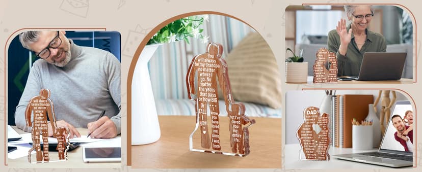 Dad Gifts from Son -Dad Birthday Gift from Son -Dad Christmas Valentines Easter Gifts Idea Daddy New Dad To My Best Dad Ever Gifts Father's Day Desk Decor Acrylic Plaque Sign