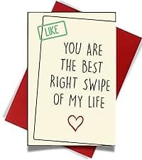 Cheerin Funny Greeting Card with Envelope - Anniversary Card - Romantic Birthday Card - Hilarious Gifts for Him Her Girlfriend Boyfriend Wife Husband