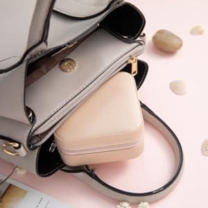 KElofoN Travel Jewelry Case and Organizer with Mirror - Gift for Women and Girls