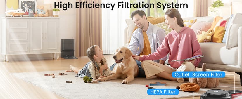 Cordless Vacuum Cleaner, Stick Vacuum with Powerful Suction, 45Mins Runtime Vacuum Cleaners for Home, Anti-tangle and 1.5L Dust Cup, 6 in 1 Lightweight Vacuum for Hardwood Floor Carpet Pet Hair