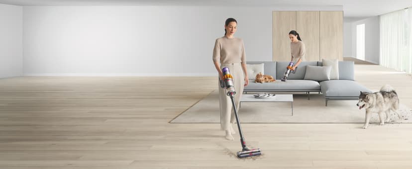 Dyson V15 Detect Plus Cordless Vacuum, Illumination Reveals dust, 240AW, 3 Power Modes, Up to 60 Minutes,² Deep Cleans Hard Floors and Carpets, Detangles pet Hair, Converts to Handheld