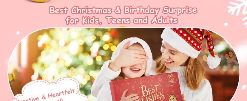 Advent Calendar 2025, 24 Days Positive Crochet Animals Christmas Countdown Calendar for Kids, Teens, Adults, Handmade Emotional Support Crochet Toys with Positive Card for Birthday, Christmas Gifts