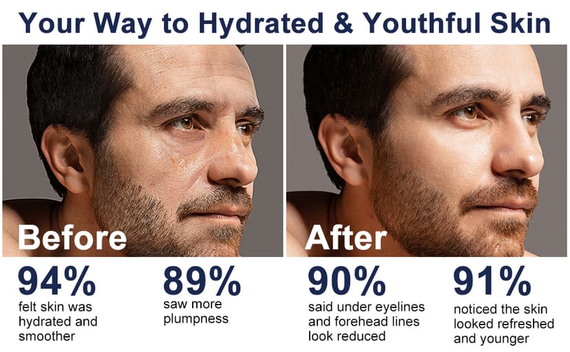 Skin Care for Men, Hydrate, Firm, Anti-Aging & Wrinkle Facial Skin Care Routine Kit Set,Mens Christmas Gifts Stocking Stuffers Secret Santa Gifts for Men Him Dad Boyfriend Husband Birthday Valentines