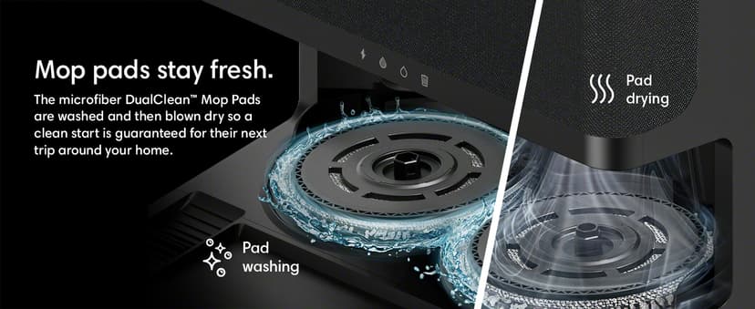 iRobot Roomba Plus 405 (G185) Combo Robot Vacuum & Mop with AutoWash Dock - Spinning Mop Pads, Self-Empties, Pad Washing & Drying, Self-Cleaning, Pad-Lift, LiDAR Navigation