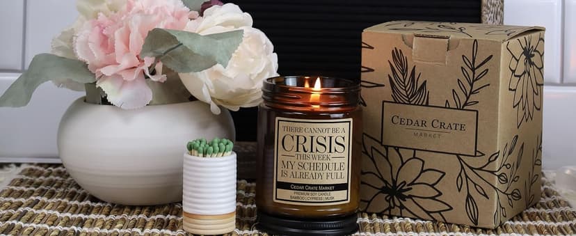 Gift for Best Friend | Thank You for Being My Unpaid Therapist | Scented Candle Gift Idea for Best Friend, BFF, Sister, Mom, Girlfriend, Boyfriend on Birthday, Christmas Candles -Blooming Wildflowers