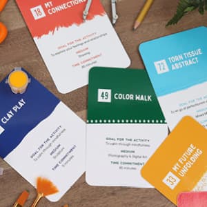 Guided Art Therapy Card Deck: 75 Activities to Explore Your Feelings and Manage Your Emotional Well-Being