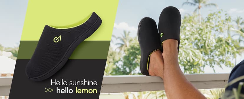 VeraCosy Men's Two-Tone Memory Foam House Slippers Indoor Outdoor Durable Rubber Sole