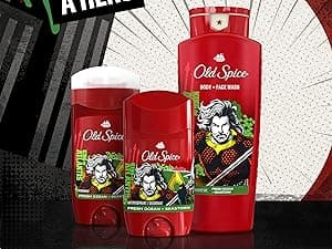 Old Spice Aluminum Free Deodorant for Men, 24/7 Freshness & Lasting Scent, Long Lasting Odor Protection, Smell Like a Hero, Batman, Black Cherry and Nightfall Scent, 3.0 oz