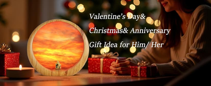 mamre Sunset Lamp Anniversary Wedding Valentine’s Day Gift Ideas, Sunset Glow Light Centerpiece Table Decorations Gifts for Mom Birthday Gift, The Beautiful Sunset We Share
