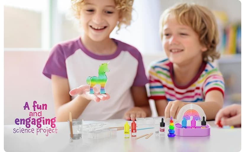 Dan&Darci Unicorn Soap Making Kit - Girls Crafts DIY Project Age 6+ Year Old Kids - Unicorn Girl Gifts - Science STEM Activity Teenage Gift - Make Your Own Soap Kits - Craft Toys Ages 6 7 8 9 10 11 12