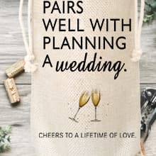 Wine Bag Wedding Gift for Mr and Mrs - Engagement Gift J14