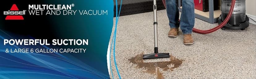 Bissell 2035M MultiClean Wet/Dry Garage and Auto Vacuum Cleaner, Red