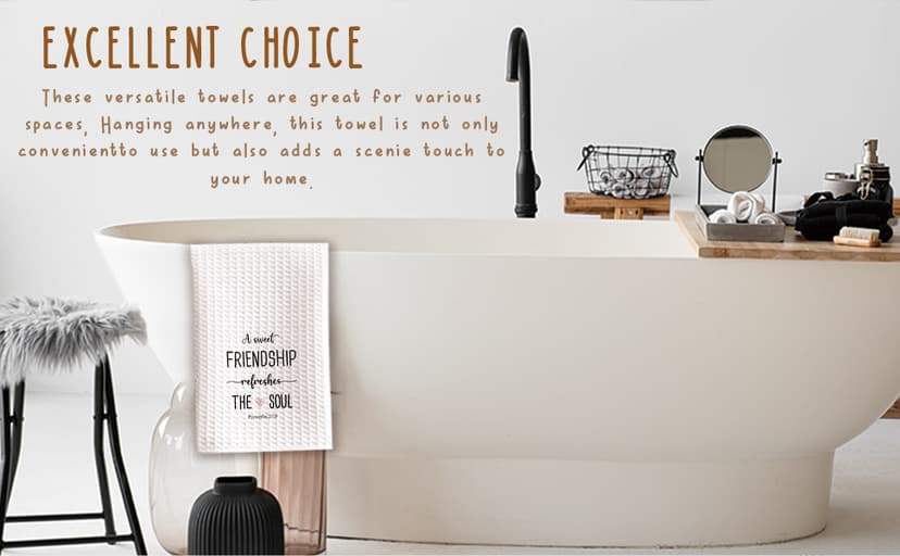 A Sweet Friendship Refreshes The Soul, Christian Gifts for Women Friends, Friendship Gifts for Christian Kitchen Towel Hand Towels, Hostess Gifts