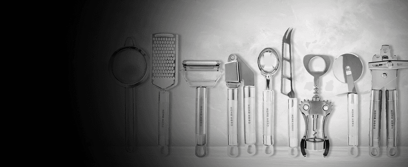 Home Hero 54 Pcs Stainless Steel Kitchen Utensils Set - Nonstick Stainless Steel Cooking Utensils Set - Heat Resistant Kitchen Essentials & Metal Kitchen Gadgets (54 Pcs)