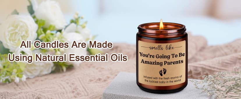 GSPY Candles, New Parents Gifts for Couples, Mom to be, New Dad - Christmas, Pregnancy, Congratulations 1st Baby, Gender Reveal Gifts for Parents to be, First Time Dad, Expecting Mom, Pregnant Mommy
