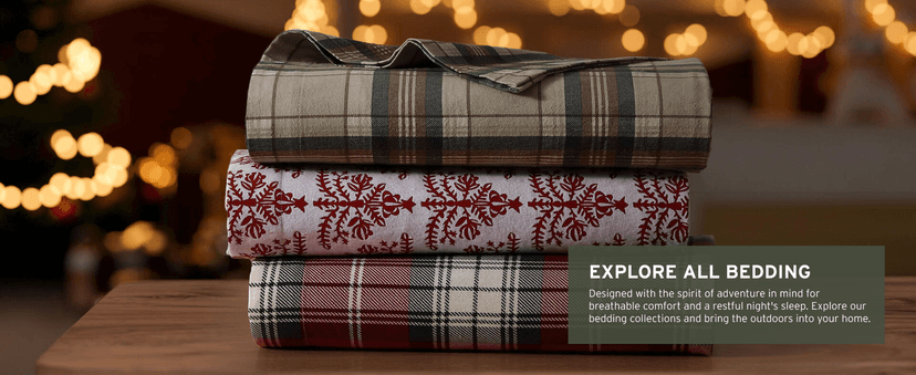 Eddie Bauer - Blanket, Soft Reversible Sherpa & Brushed Fleece Bedding, Perfect for Lounging, Dorm Essentials (Edgewood Plaid Red)
