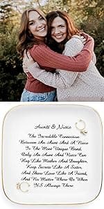 PUDDING CABIN Birthday Gifts for Friends Female Ring Trinket Dish - “Good Friends Are Like Stars You Don't Always See Them But You Know They Are Always There” Friendship Gifts for Women Friends