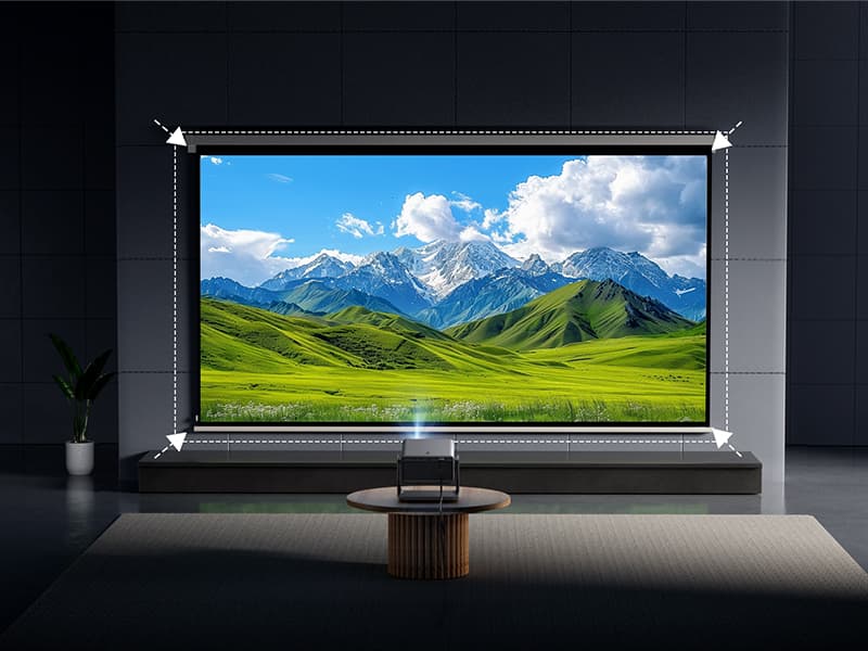 Goodee Viedo Projector With Wifi And Bluetooth, Smart Movie System/ Dolby Audio/ Auto Focus & Keystone Portable Projector, 4k Video Decode & 1080p Native For Home Theater / Outdoor